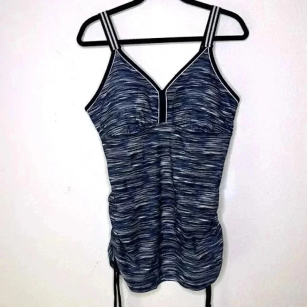 Free Country track strap tankini top size plus 1X